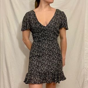 Black floral dress